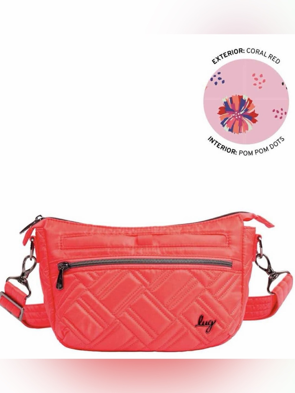 Lug Dash Crossbody - Coral Red NWT